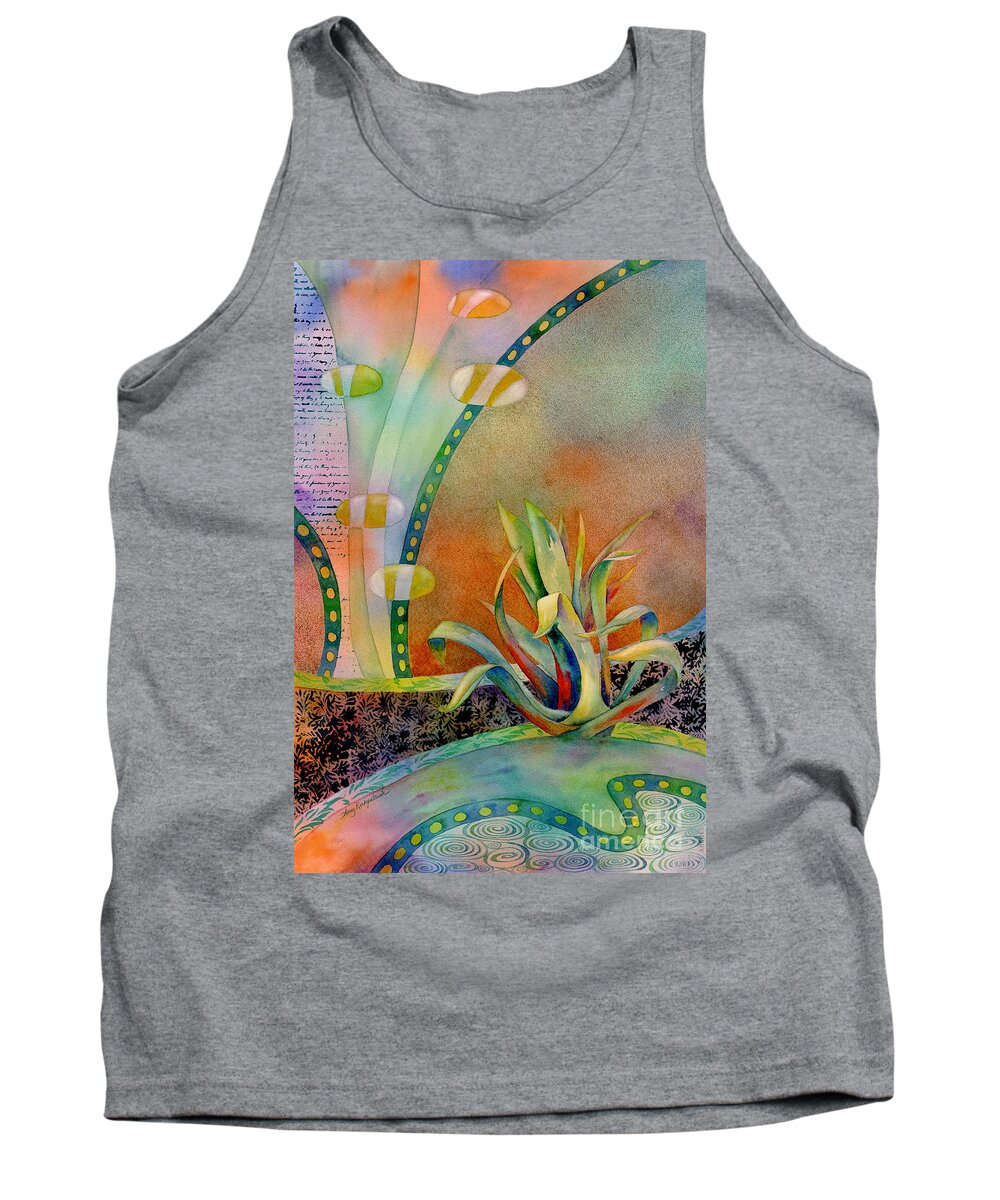 Century Plant Tank Top featuring the painting Waterfall by Amy Kirkpatrick