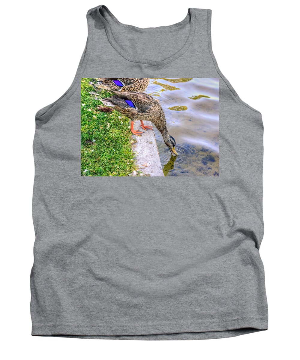America Tank Top featuring the photograph Watering Hole by Traveler's Pics