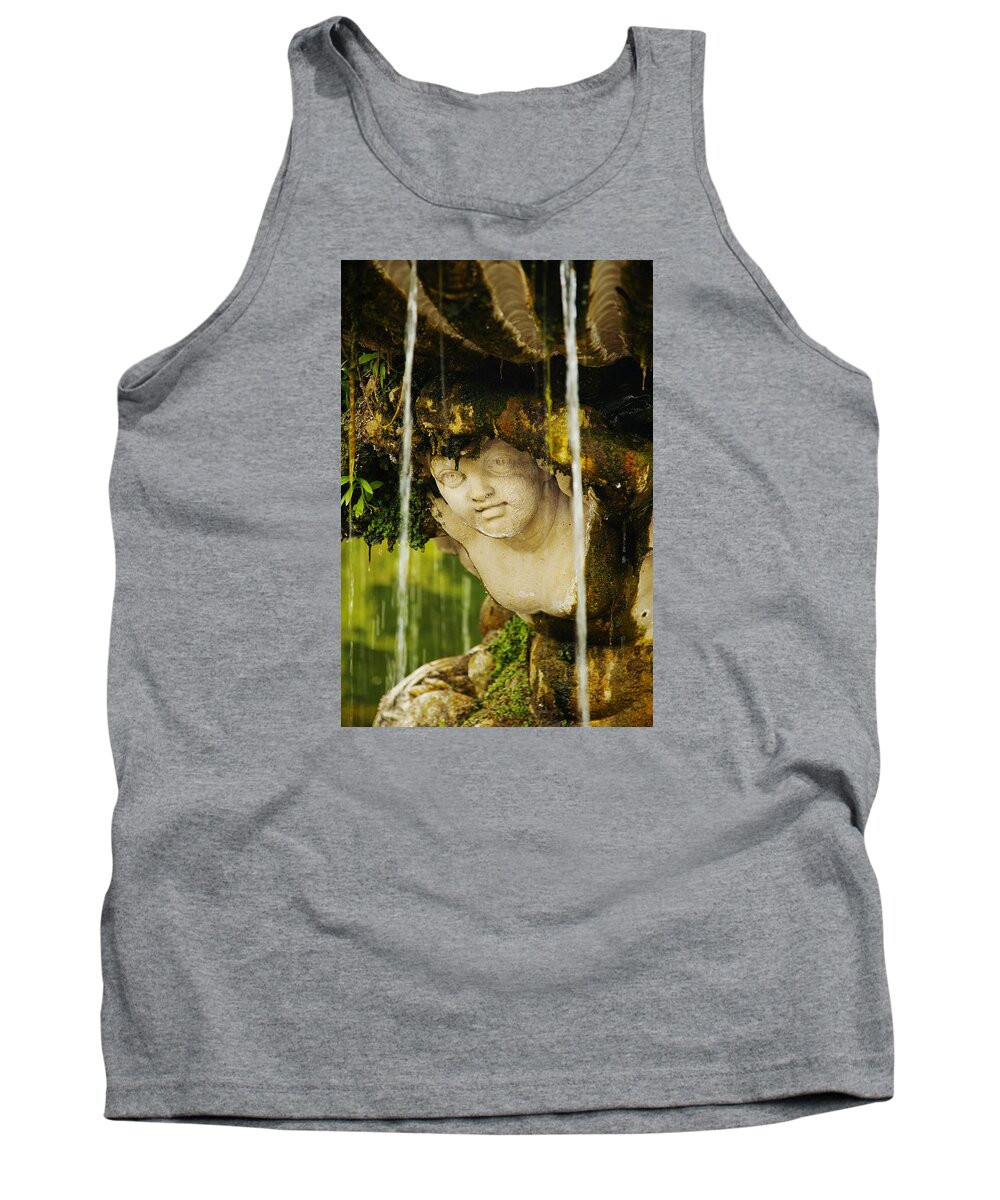 Cherub Image Posters Tank Top featuring the photograph Wet by David Davies