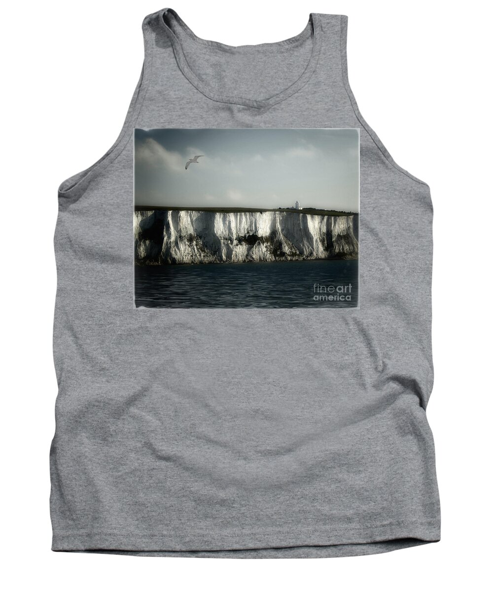 Nag004102 Tank Top featuring the photograph White Cliffs of Dover by Edmund Nagele FRPS