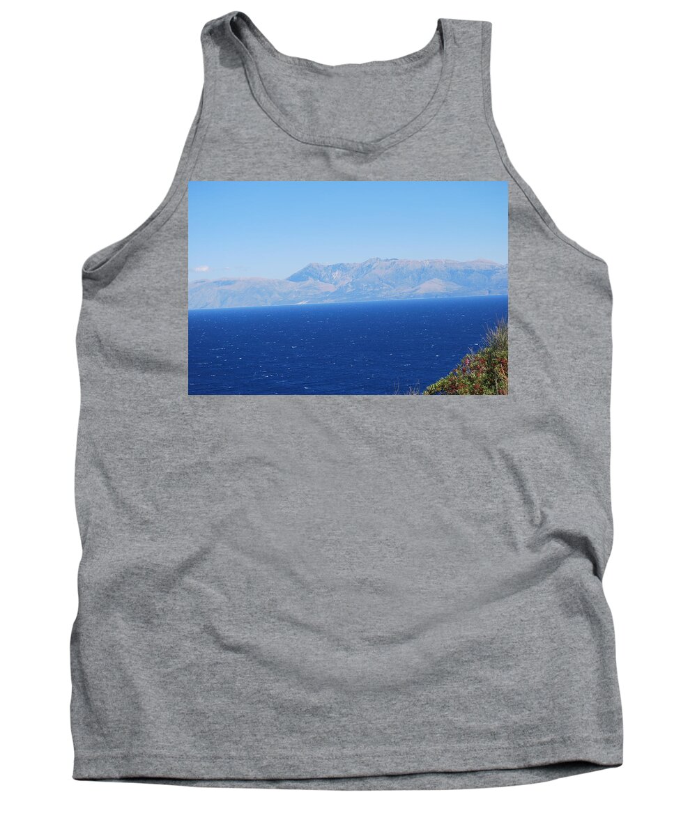 White Trail Tank Top featuring the photograph White trail by George Katechis