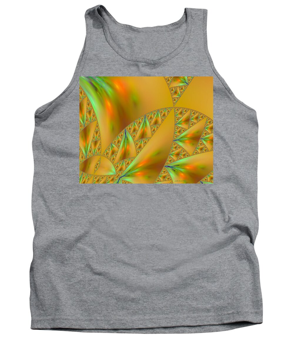 Abstract Tank Top featuring the photograph Windsurfing by Judi Suni Hall