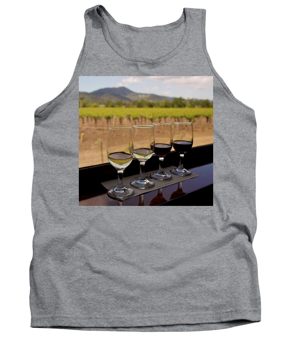 Wine Tank Top featuring the photograph Wine Train Tasting by Michele Myers