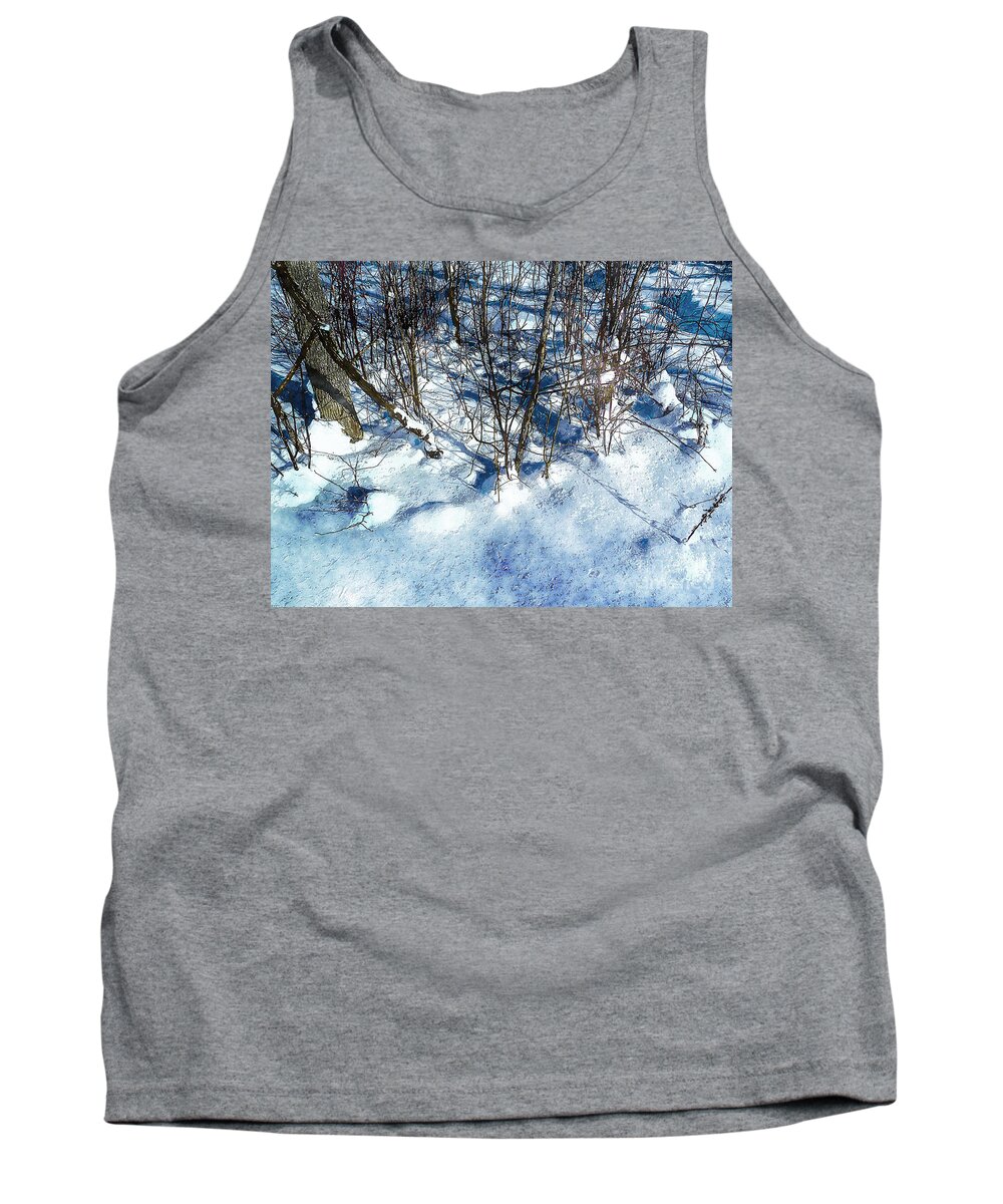 Winter Tank Top featuring the photograph Winter Shadows by Claire Bull