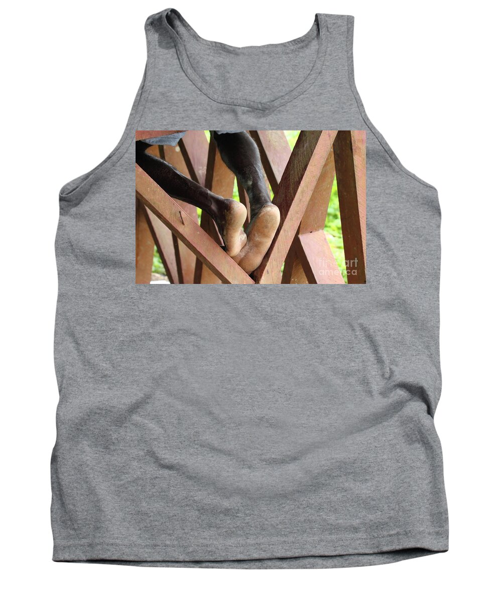 Foot Tank Top featuring the photograph Without Title by Jola Martysz