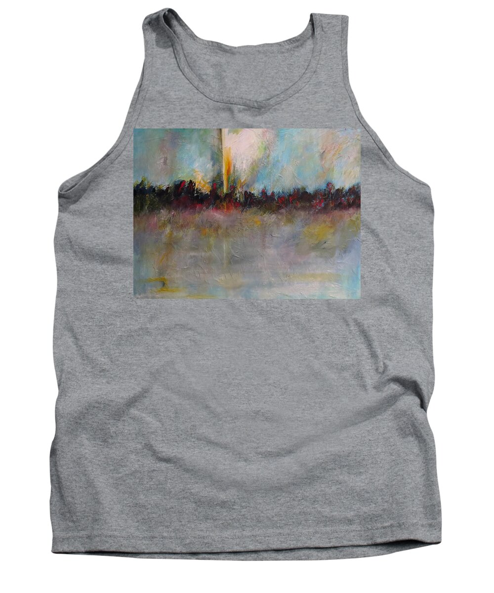 Abstract Tank Top featuring the painting Wonder by Soraya Silvestri