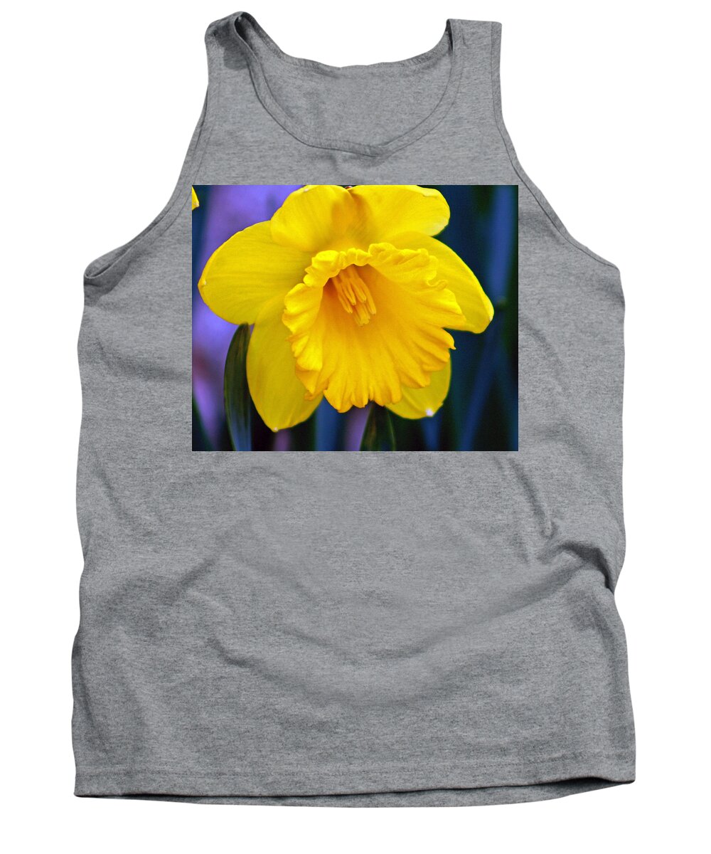 Daffodil Tank Top featuring the photograph Yellow Spring Daffodil by Kay Novy