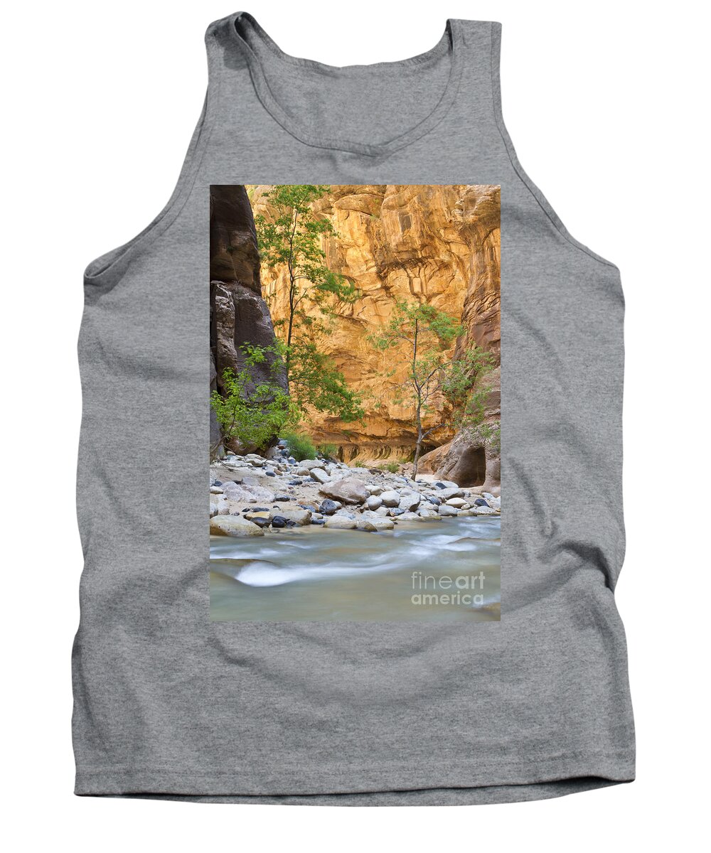 Zion Tank Top featuring the photograph Zion Narrows by Bryan Keil