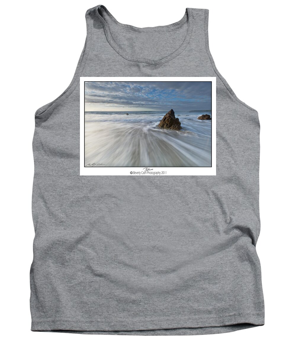 Seascape Tank Top featuring the photograph Blues by B Cash
