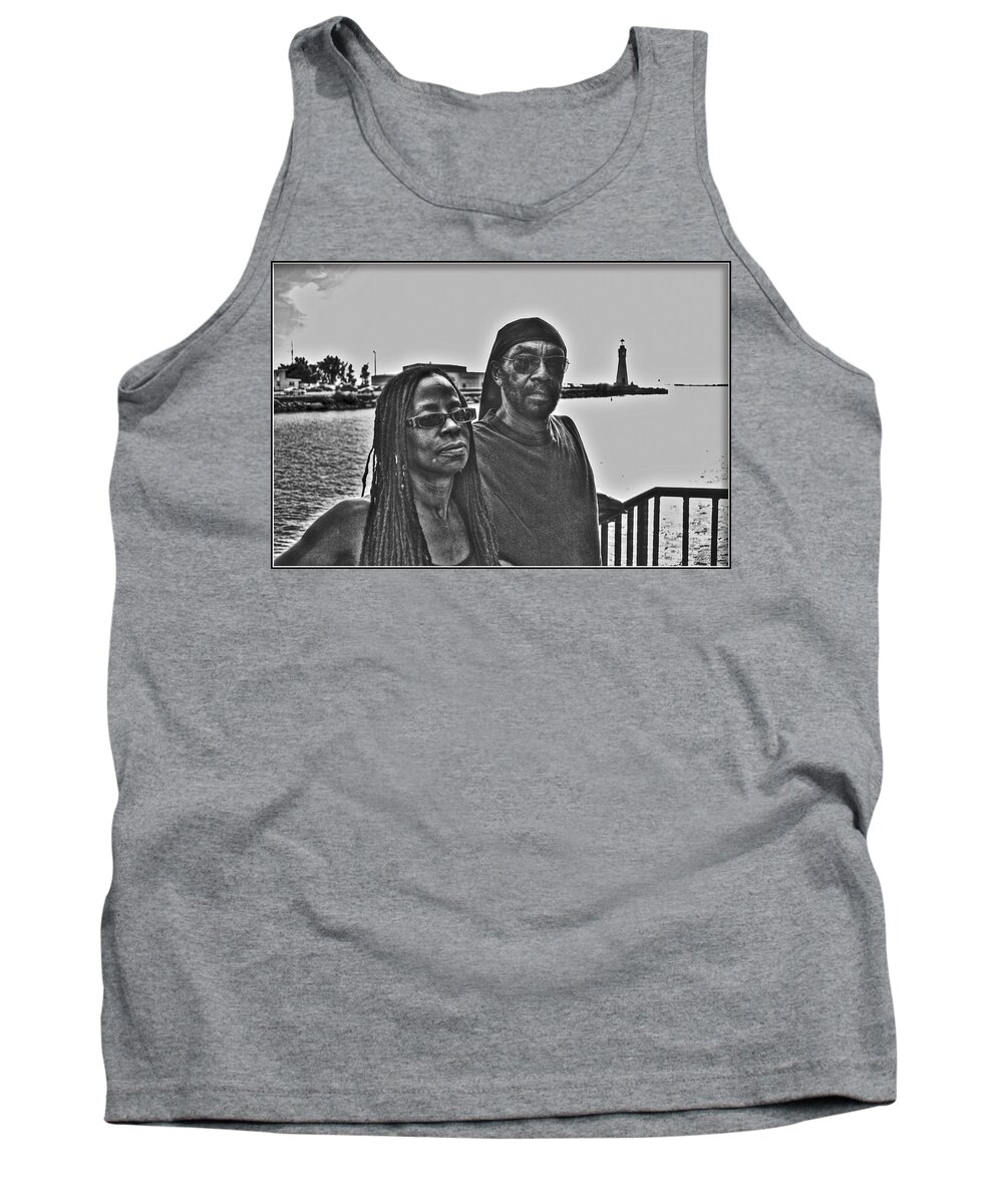  Tank Top featuring the photograph 0013 The LION and LIONESS by Michael Frank Jr