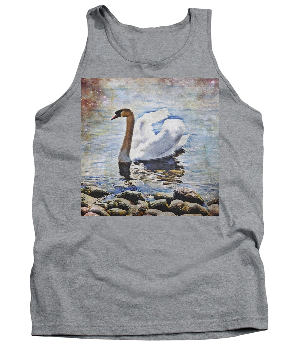 Lake Tank Top featuring the photograph Swan #1 by Joana Kruse