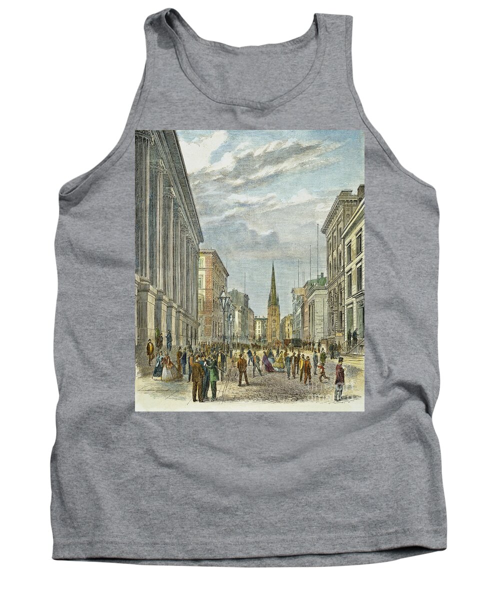 19th Century Tank Top featuring the photograph Wall Street, New York City #1 by Granger