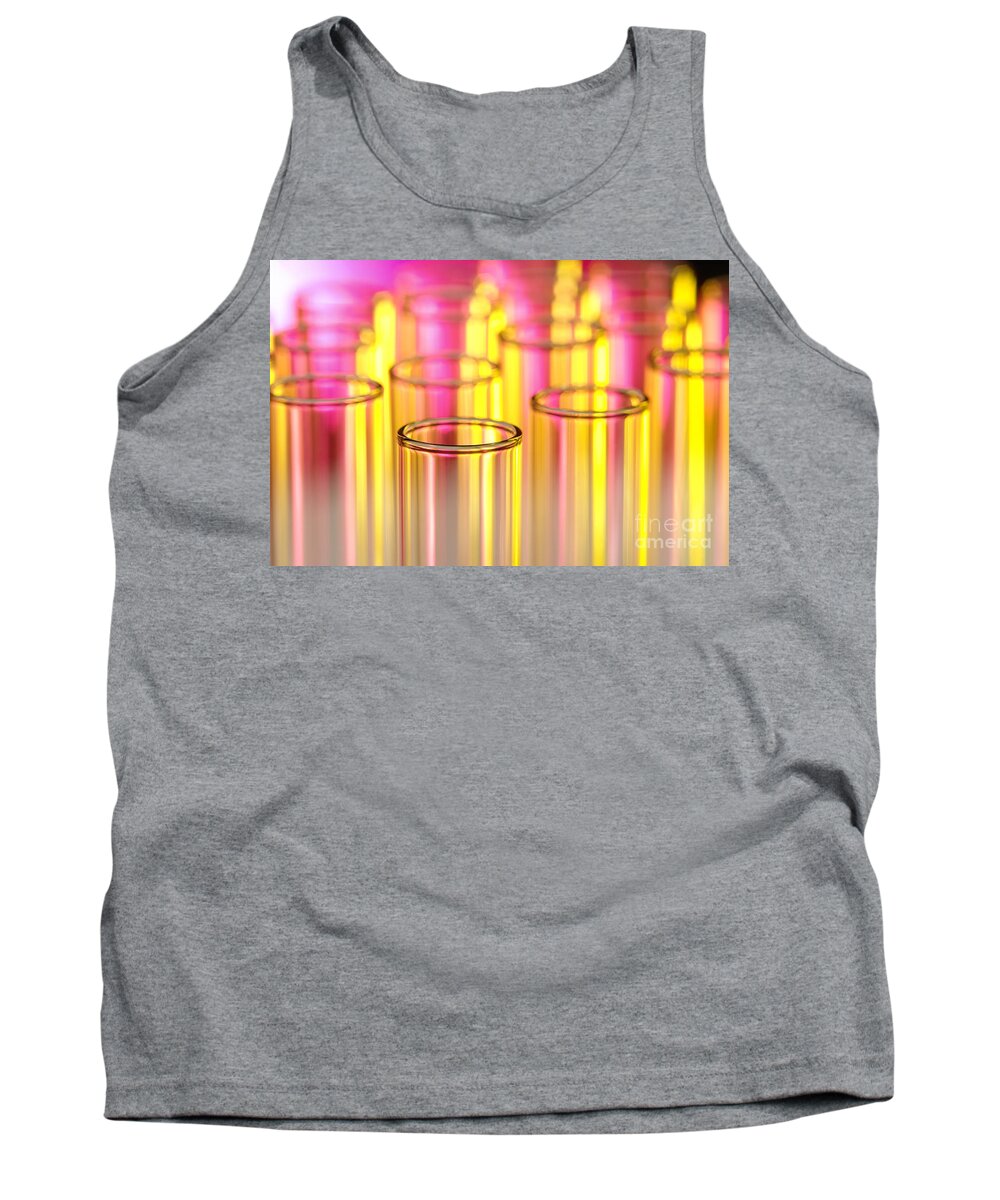 Test Tank Top featuring the photograph Laboratory Test Tubes in Science Research Lab #10 by Science Research Lab