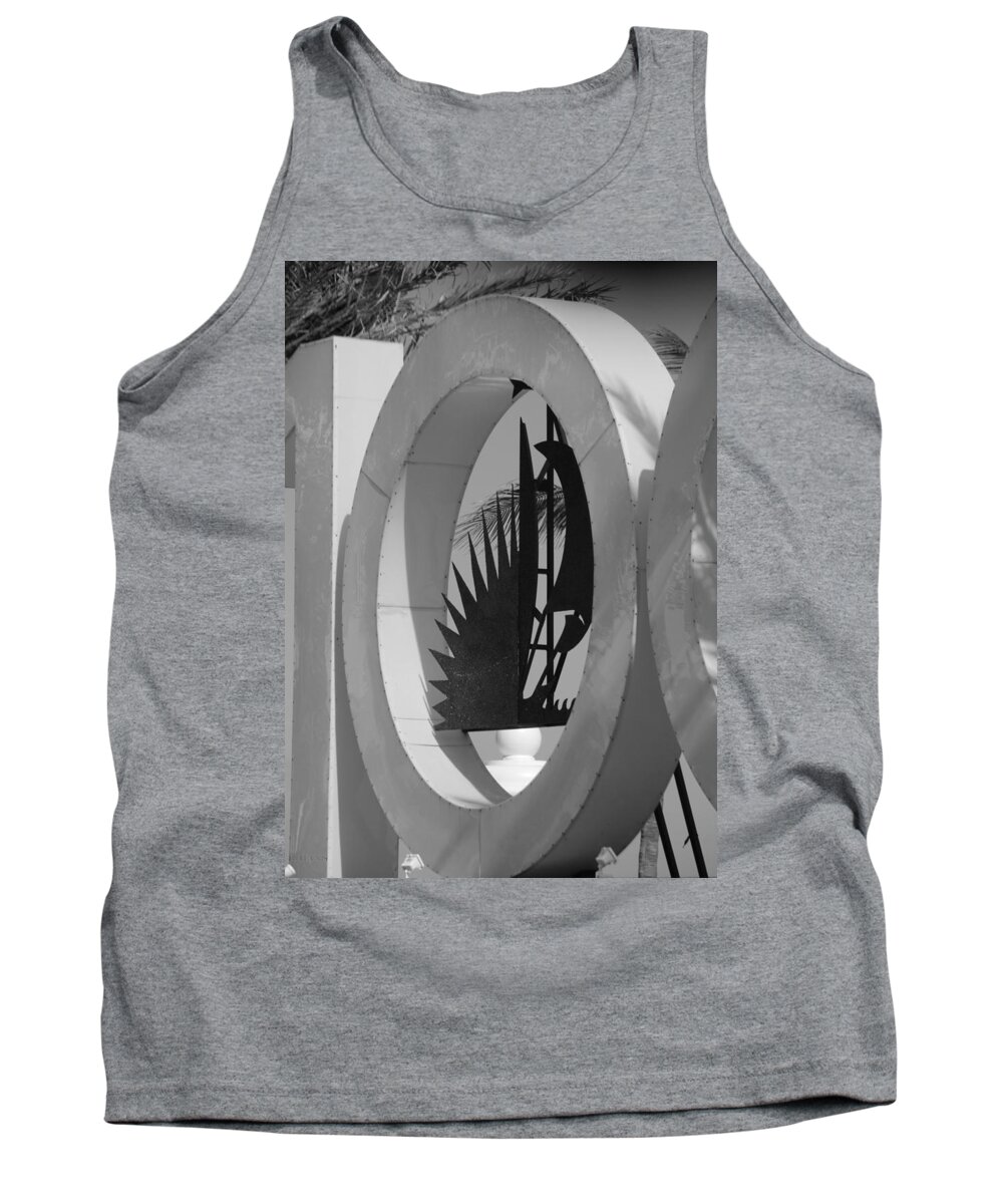 Macro Tank Top featuring the photograph 100 SUN AND SAILS in BLACK AND WHITE by Rob Hans