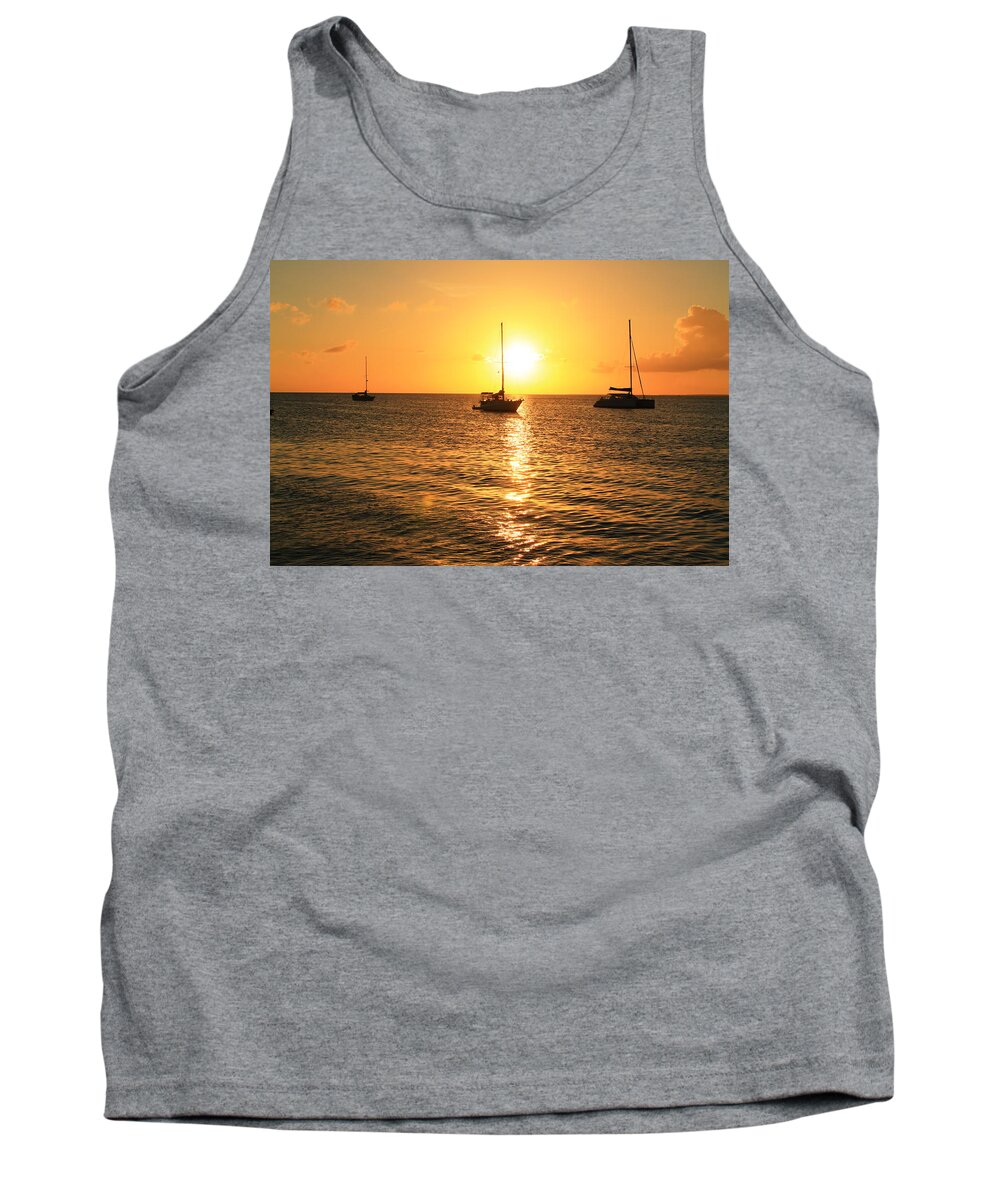 Sunset Tank Top featuring the photograph Sunset #14 by Catie Canetti