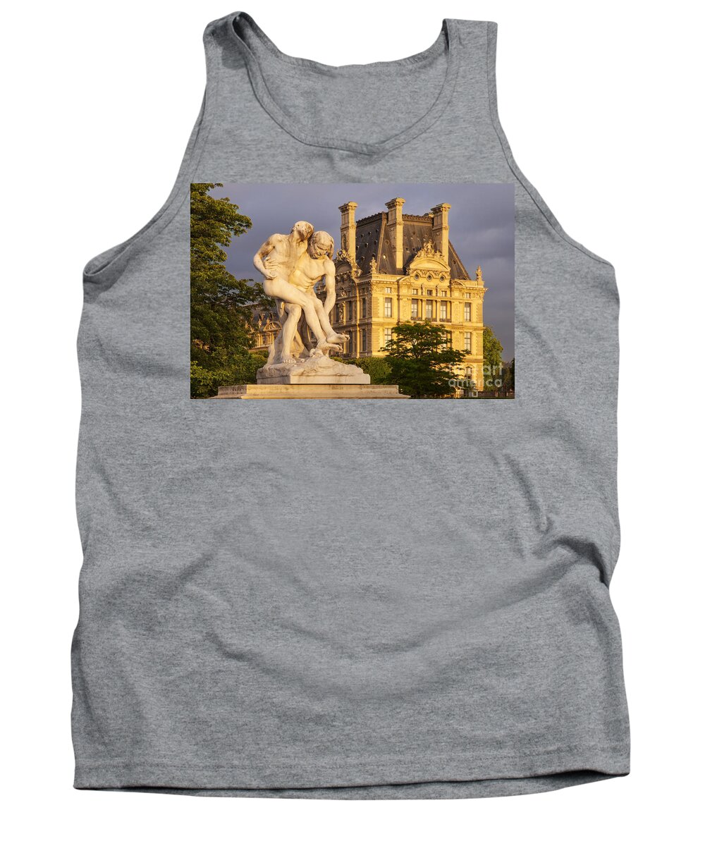 Architecture Tank Top featuring the photograph Jardin des Tuileries #3 by Brian Jannsen