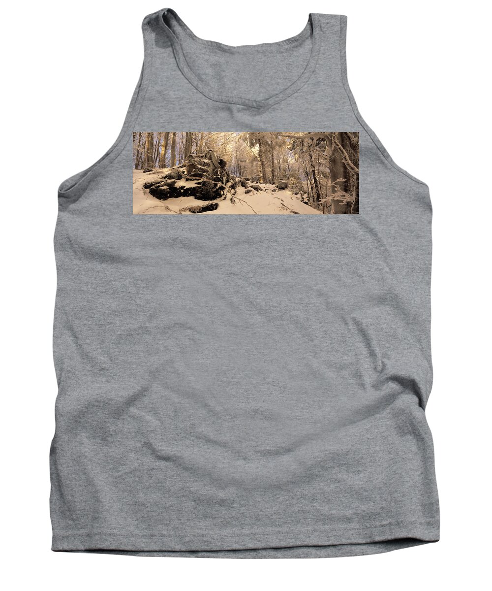 Plants Tank Top featuring the photograph Snowy forest #3 by Ulrich Kunst And Bettina Scheidulin