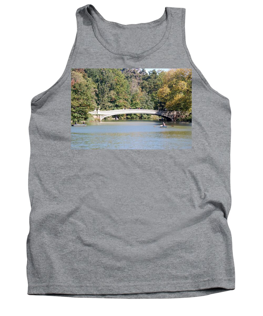 Central Park Tank Top featuring the photograph Bow Bridge #11 by Rob Hans