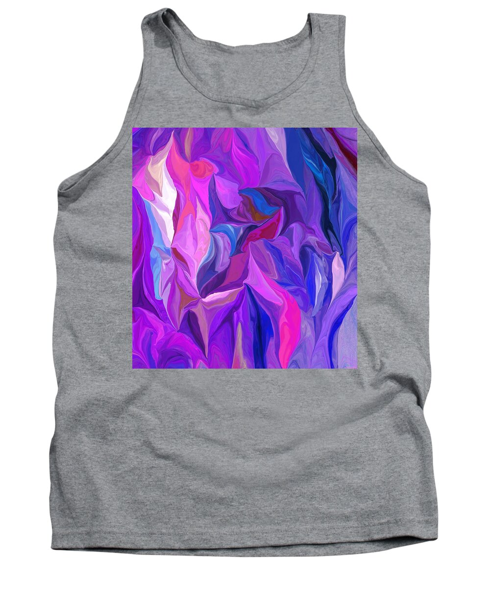 Fine Art Tank Top featuring the digital art Abstract 022512 A by David Lane