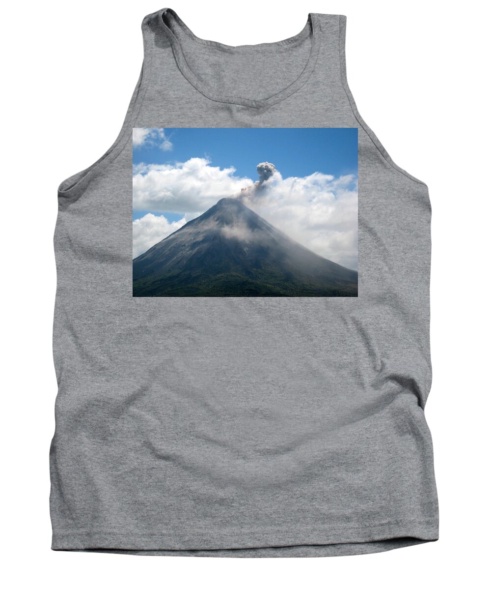 Volcano Tank Top featuring the photograph Arenal Eruption by Eric Tressler