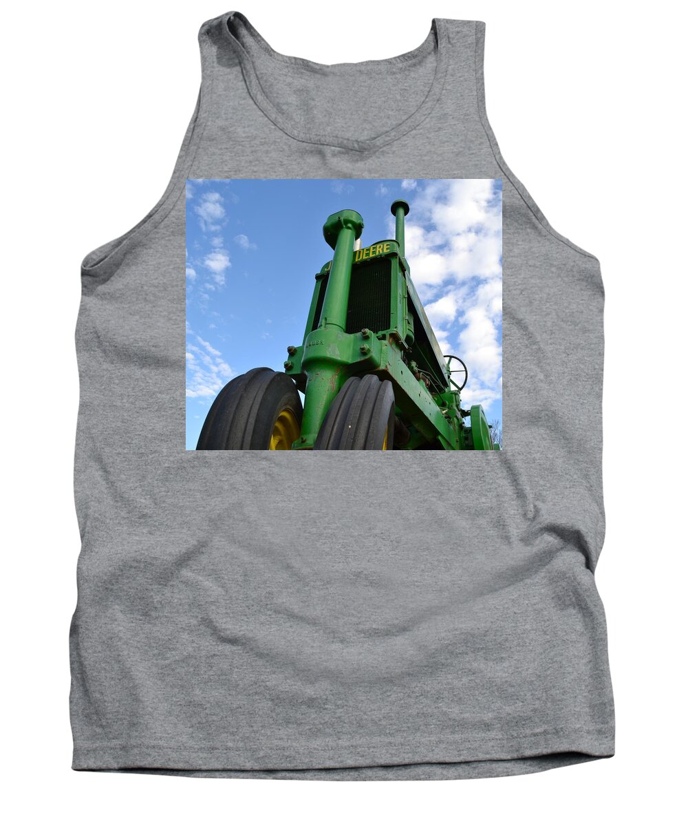 Tractor Tank Top featuring the photograph 'Big' Tractor I by JD Grimes