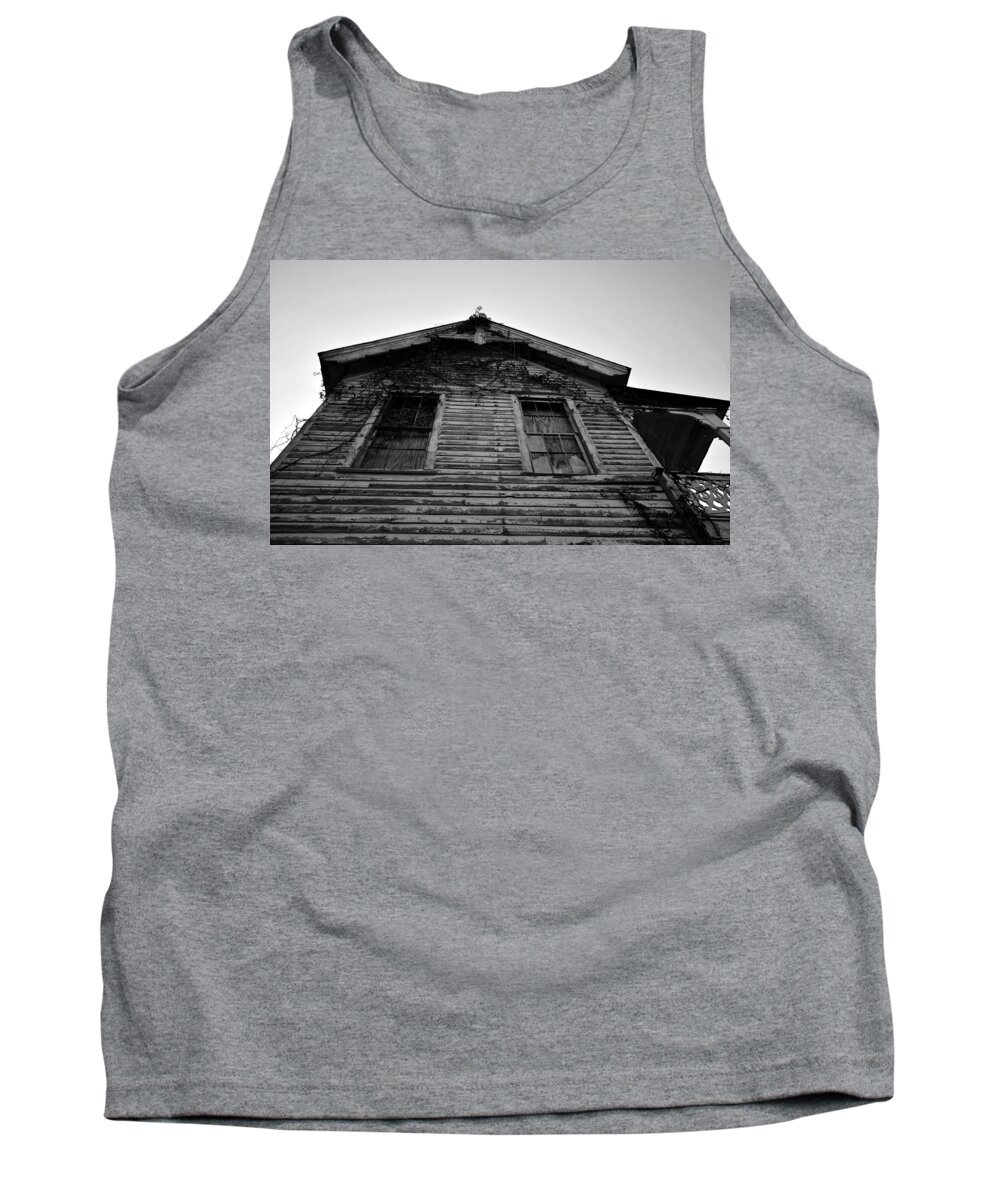 Fine Art Photography Tank Top featuring the photograph Boarded up beauty by David Lee Thompson