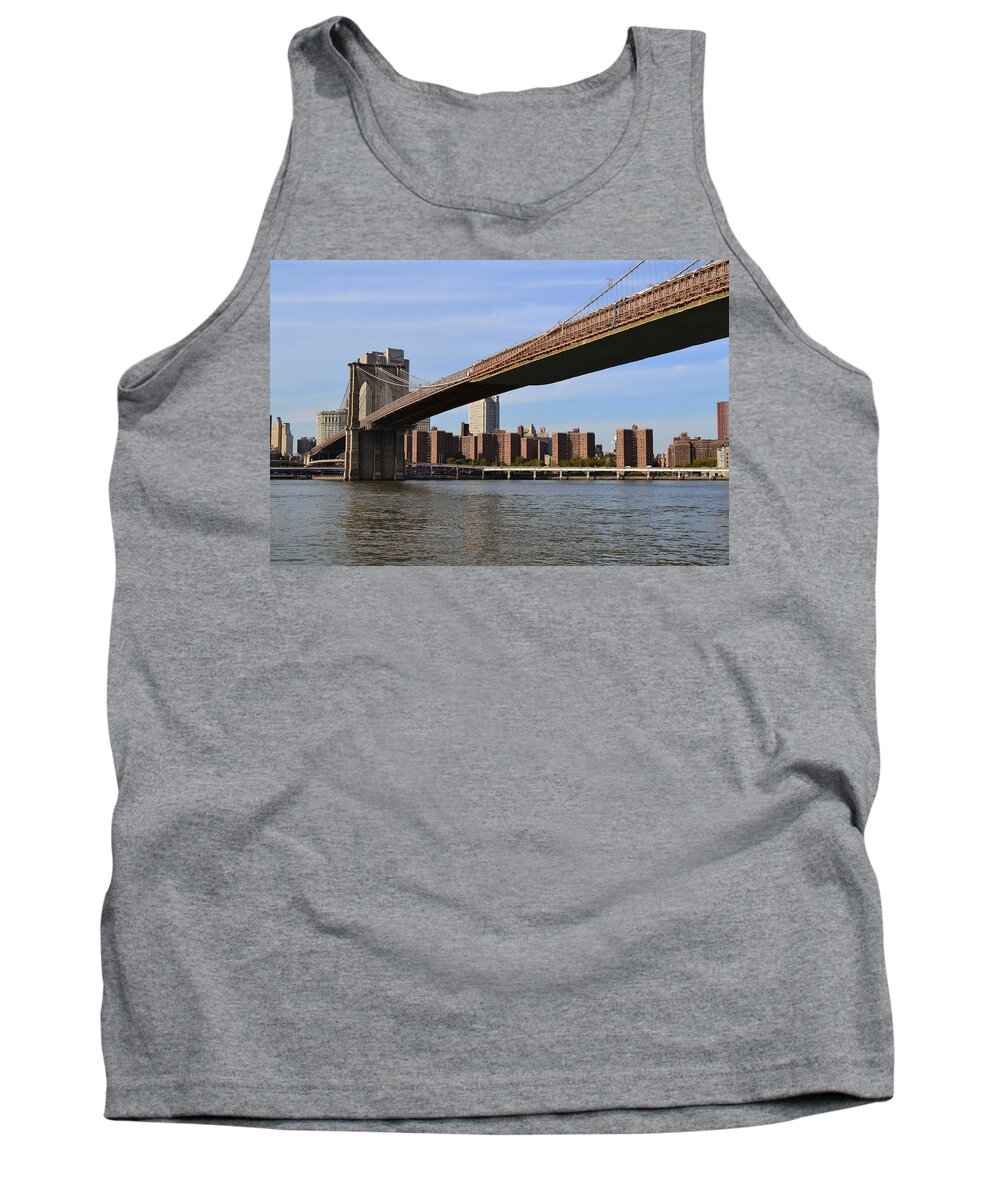 Brooklyn Tank Top featuring the photograph Brooklyn Bridge1 by Zawhaus Photography