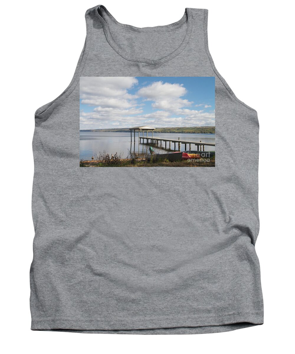 Seneca Lake Tank Top featuring the photograph Calm Waters by William Norton