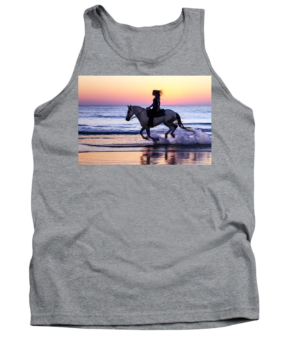 Horse Tank Top featuring the photograph Chasing Rainbows by Janet Fikar