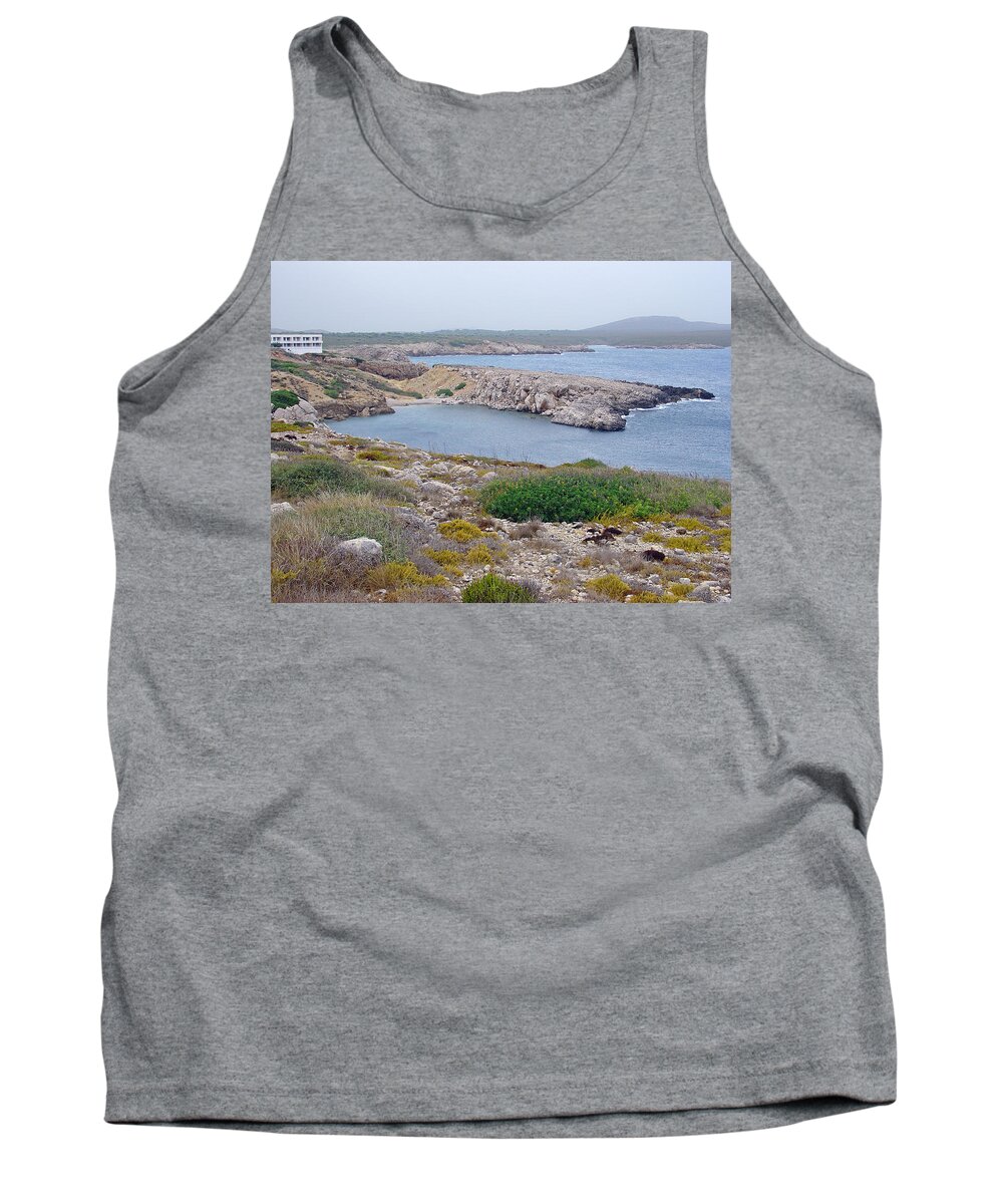 Europe Tank Top featuring the photograph Cliffs and Coves of Son Parc by Rod Johnson