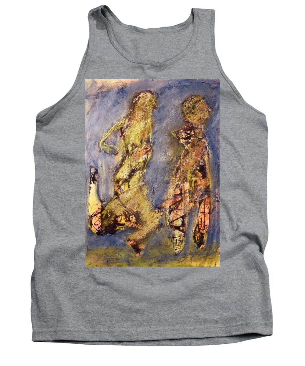 Landscape Tank Top featuring the pastel Dance by JC Armbruster