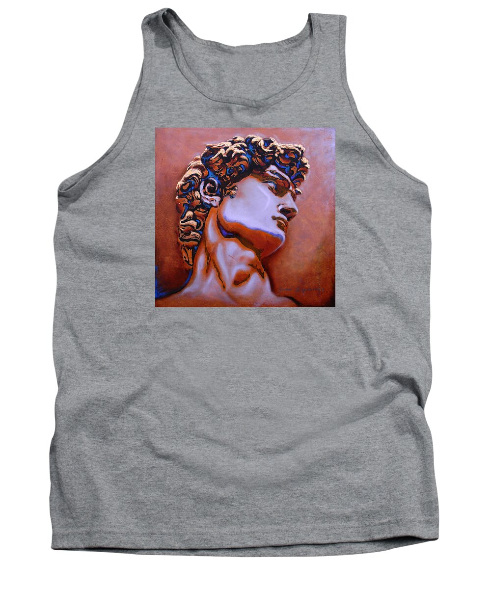 The David Art Tank Top featuring the painting David by J U A N - O A X A C A