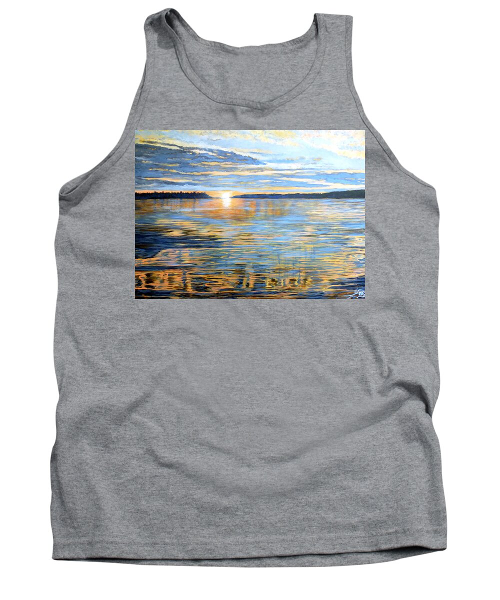 Davidson Quebec Tank Top featuring the painting Davidson Quebec by Tom Roderick