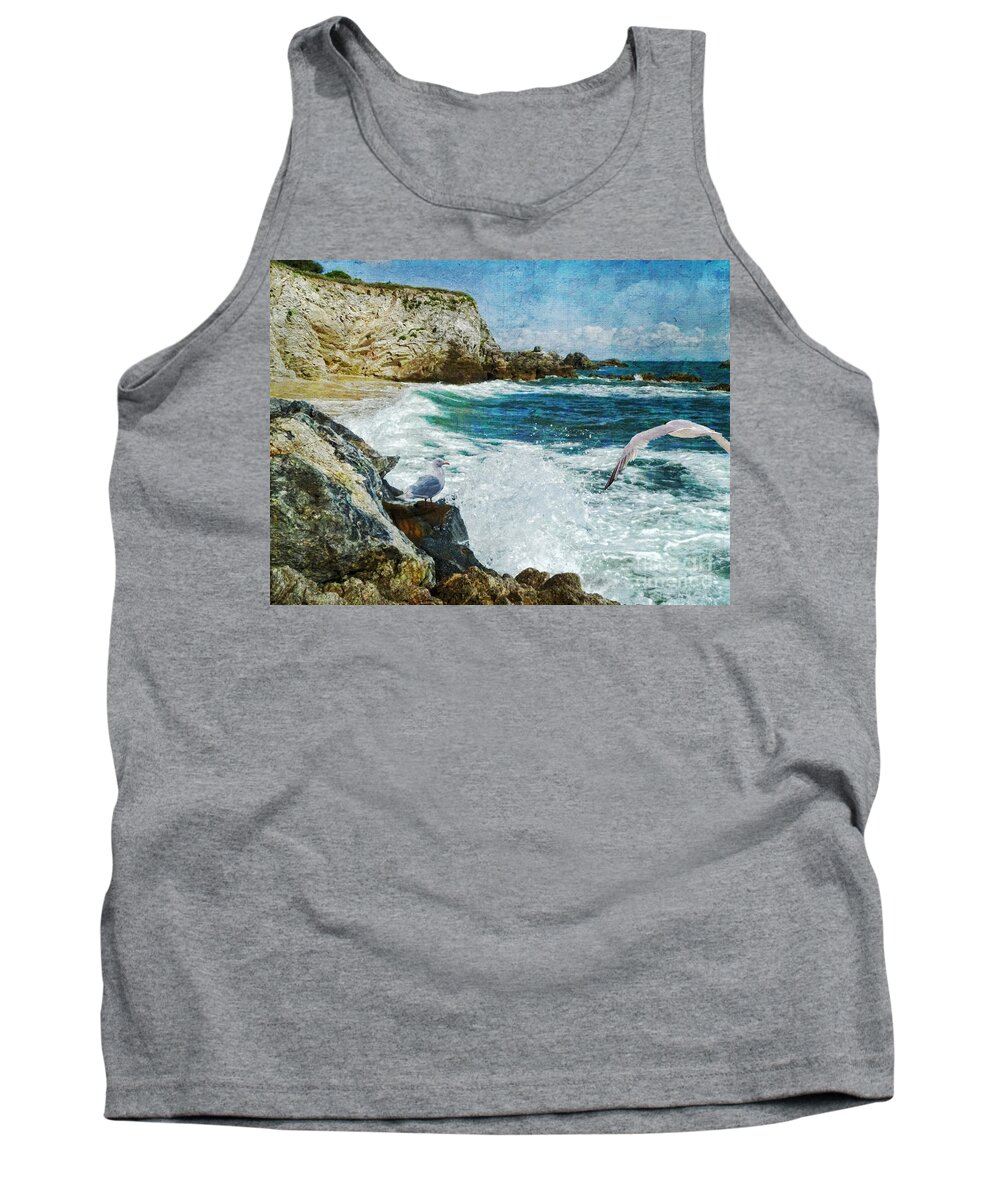 Seascapes Tank Top featuring the digital art Dreamer Dream No More by Lianne Schneider