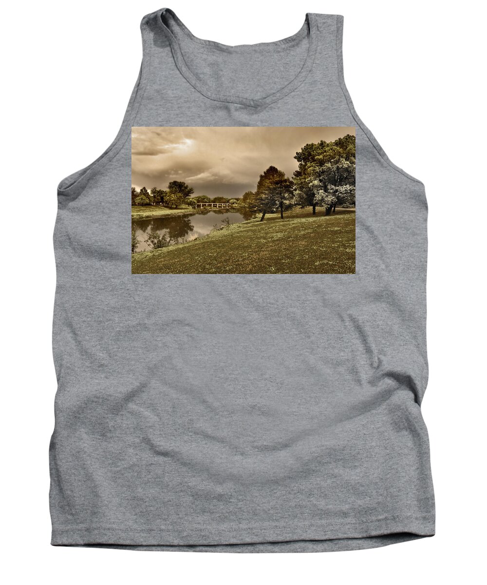 Hdr Tank Top featuring the photograph Eery Day by Brian Duram