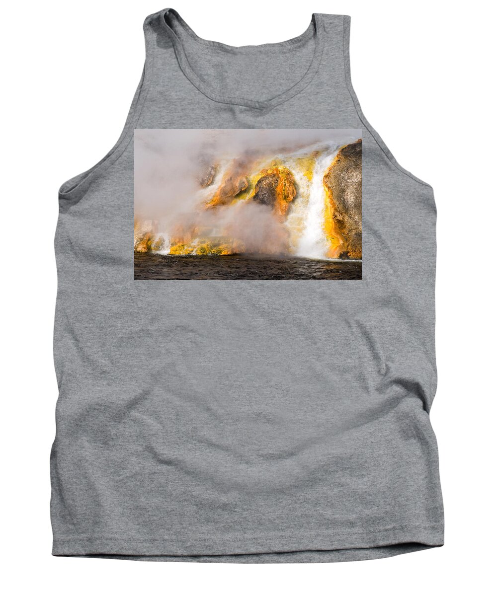 Yellowstone Tank Top featuring the photograph Excelsior Geyser by Steve Stuller