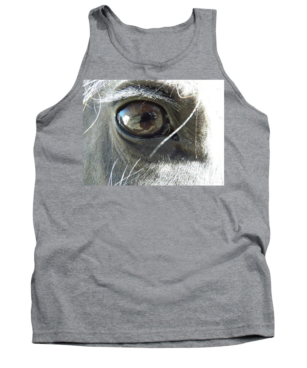 Horse Tank Top featuring the photograph Eye Popper by Kim Galluzzo