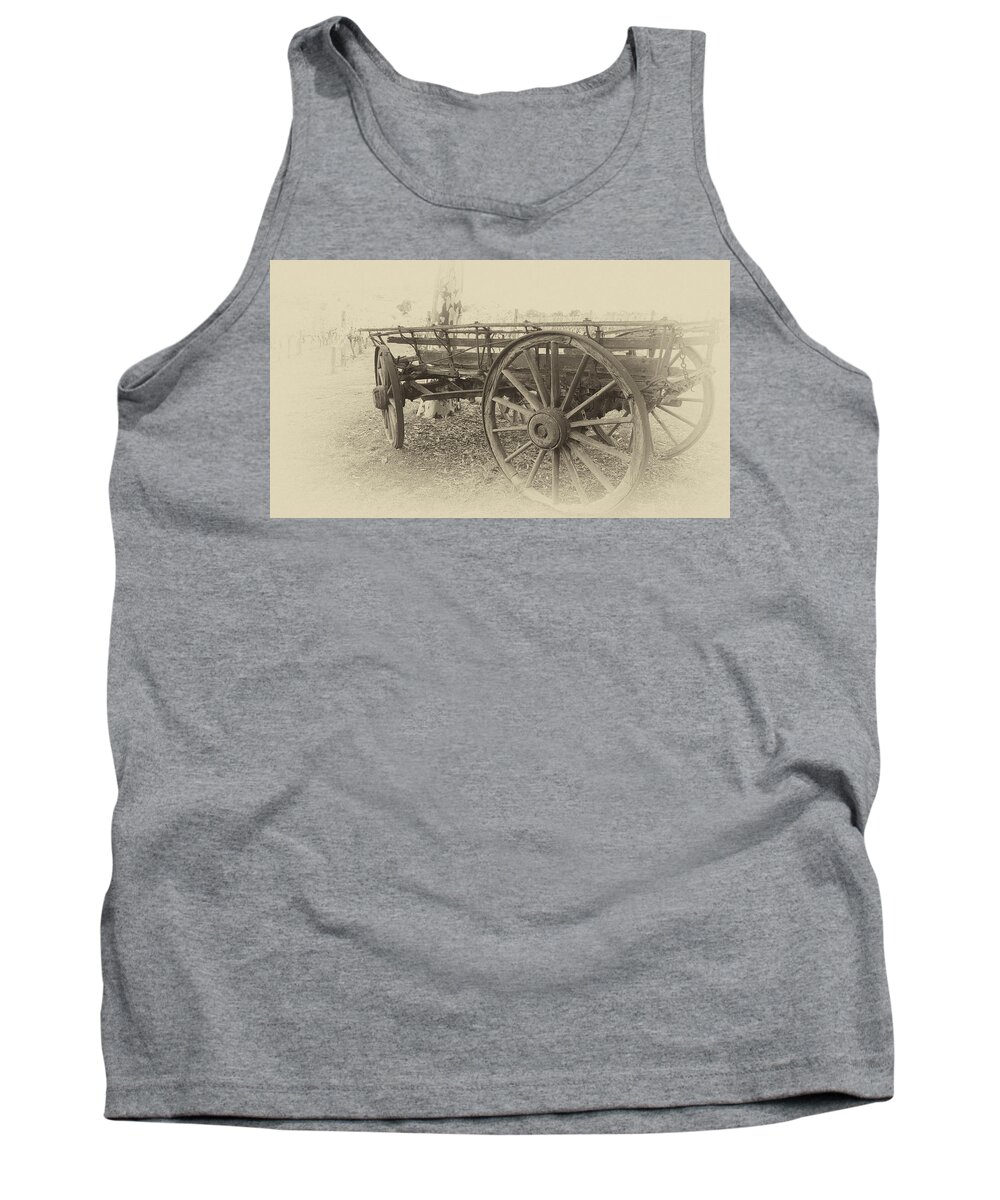 Wagon Tank Top featuring the photograph Grandfather's Sunday Drive by Douglas Barnard