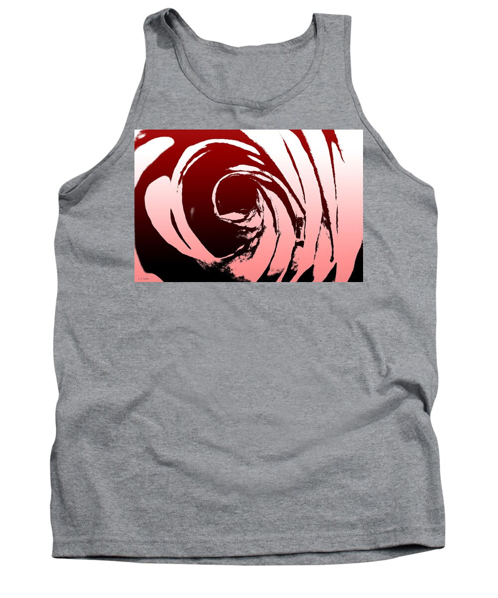 Lauren Radke Tank Top featuring the photograph Heart of the Rose by Lauren Radke