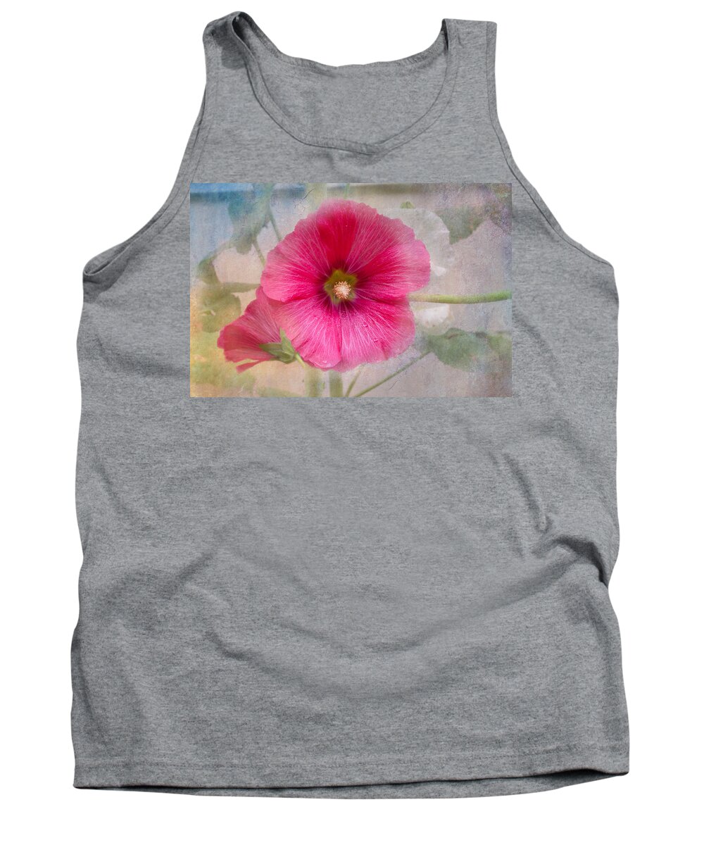 Hollyhock Tank Top featuring the photograph Hollyhock by Lena Auxier