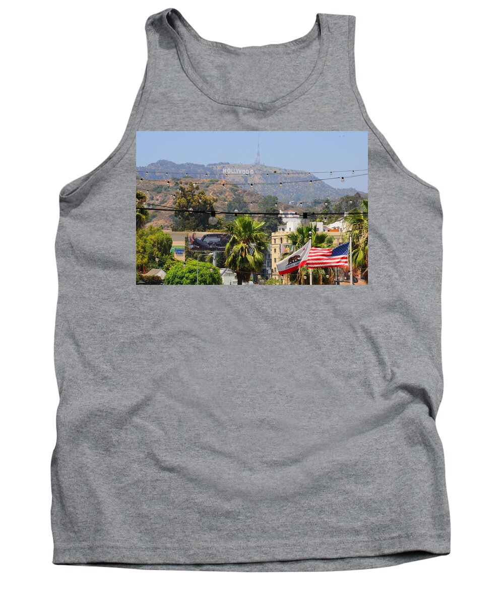 Hollywood Tank Top featuring the photograph Hollywood U.S.A by Lynn Bauer