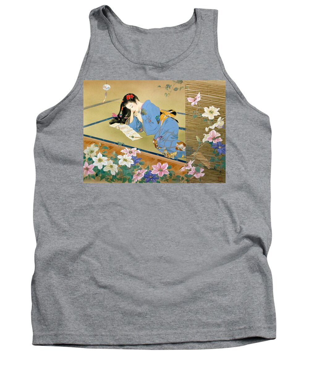 Adultfloral And Still Lifeharuyo Moritajapaneseorientalasiaflowe Tank Top featuring the photograph Koibumi by MGL Meiklejohn Graphics Licensing