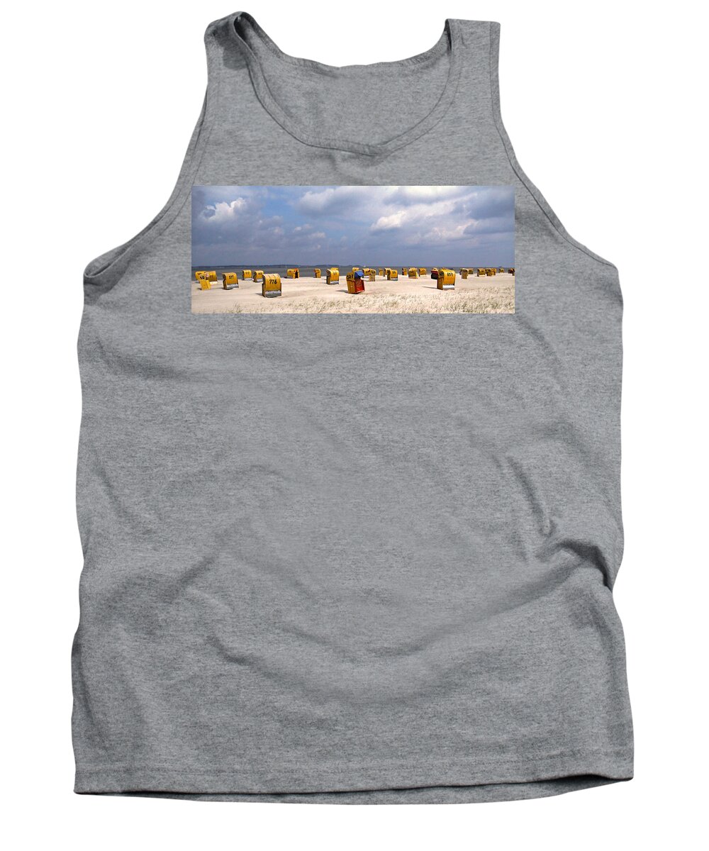 Europe Tank Top featuring the photograph Laboe Beach ... by Juergen Weiss