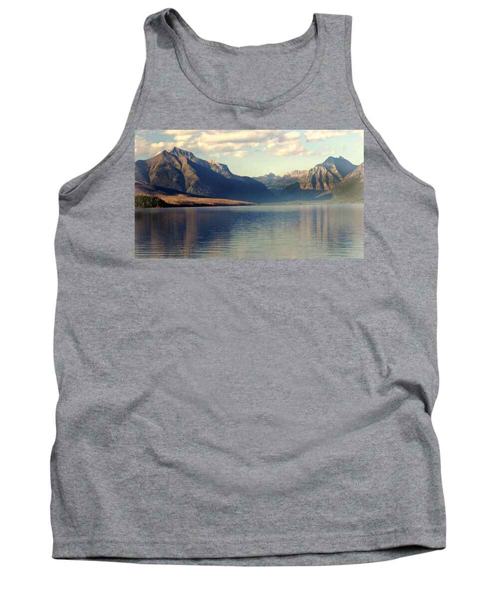 Glacier National Park Tank Top featuring the photograph Lake McDonald At Sunset by Marty Koch