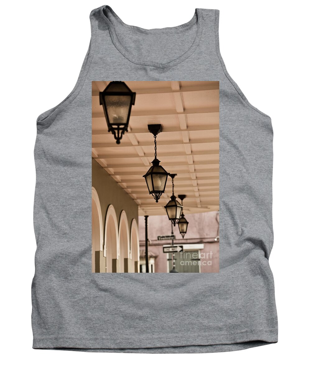 New Orleans Tank Top featuring the photograph Lamps by Leslie Leda