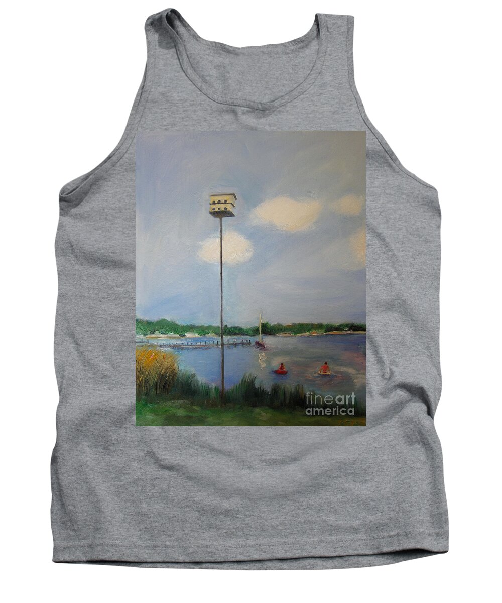 K. Francis Tank Top featuring the painting Leaving the Nest by Karen Francis