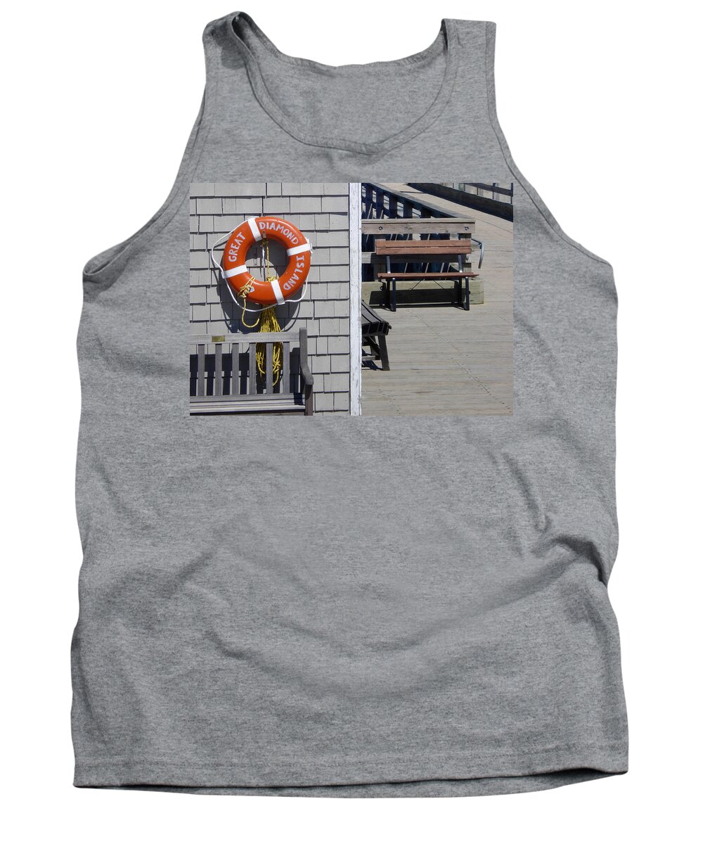 Casco Bay Tank Top featuring the photograph Lifesaver by Al Griffin