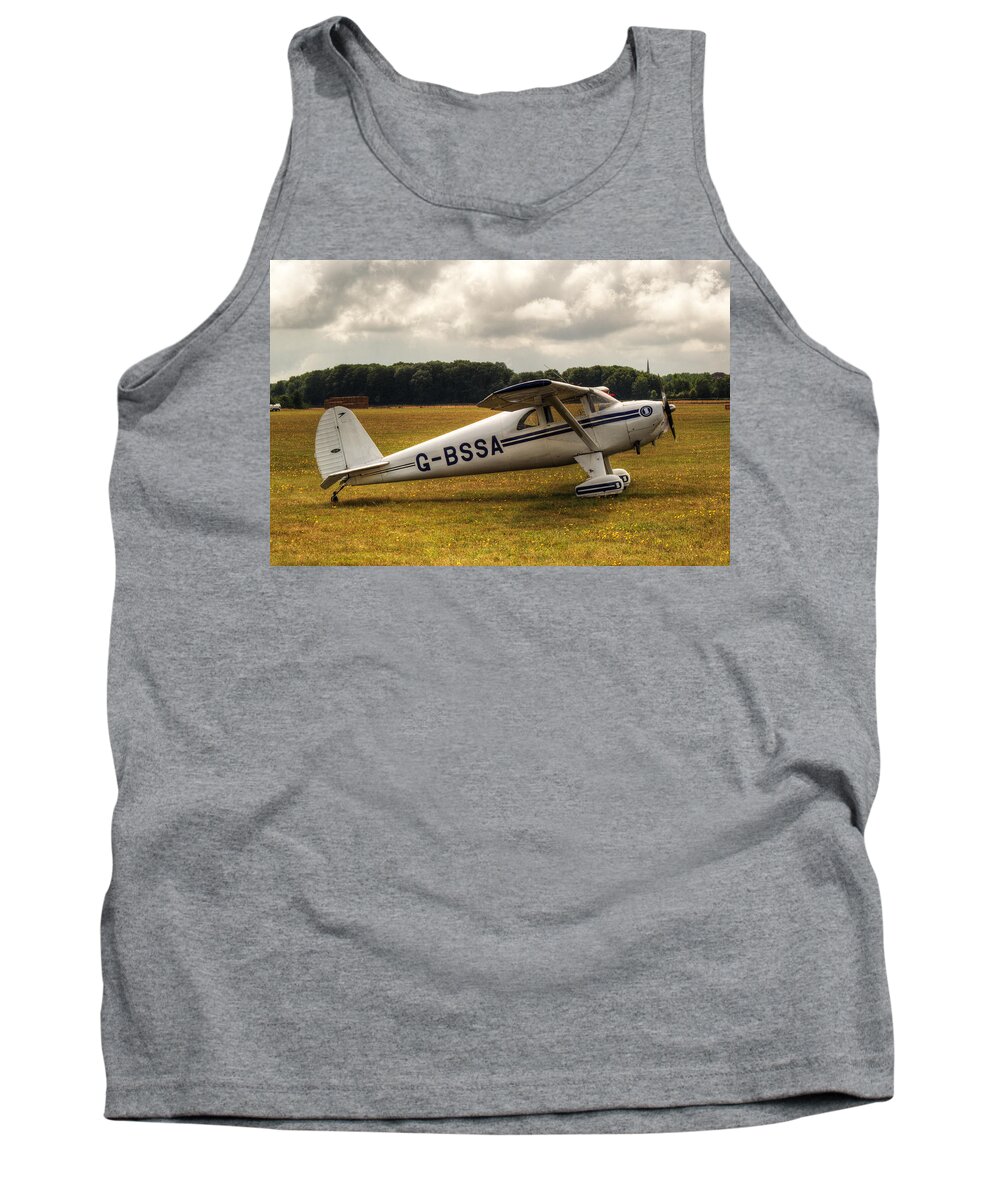 Luscombe 8e Tank Top featuring the photograph Luscombe 8E Deluxe 2 seater plane by Chris Day