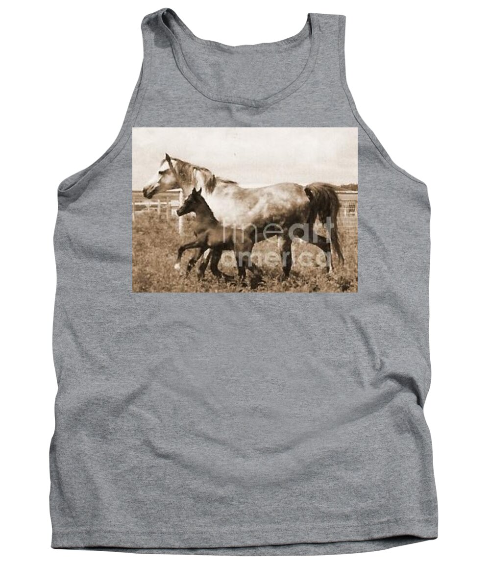 Mare Tank Top featuring the photograph Mare and Foal by Vonda Lawson-Rosa