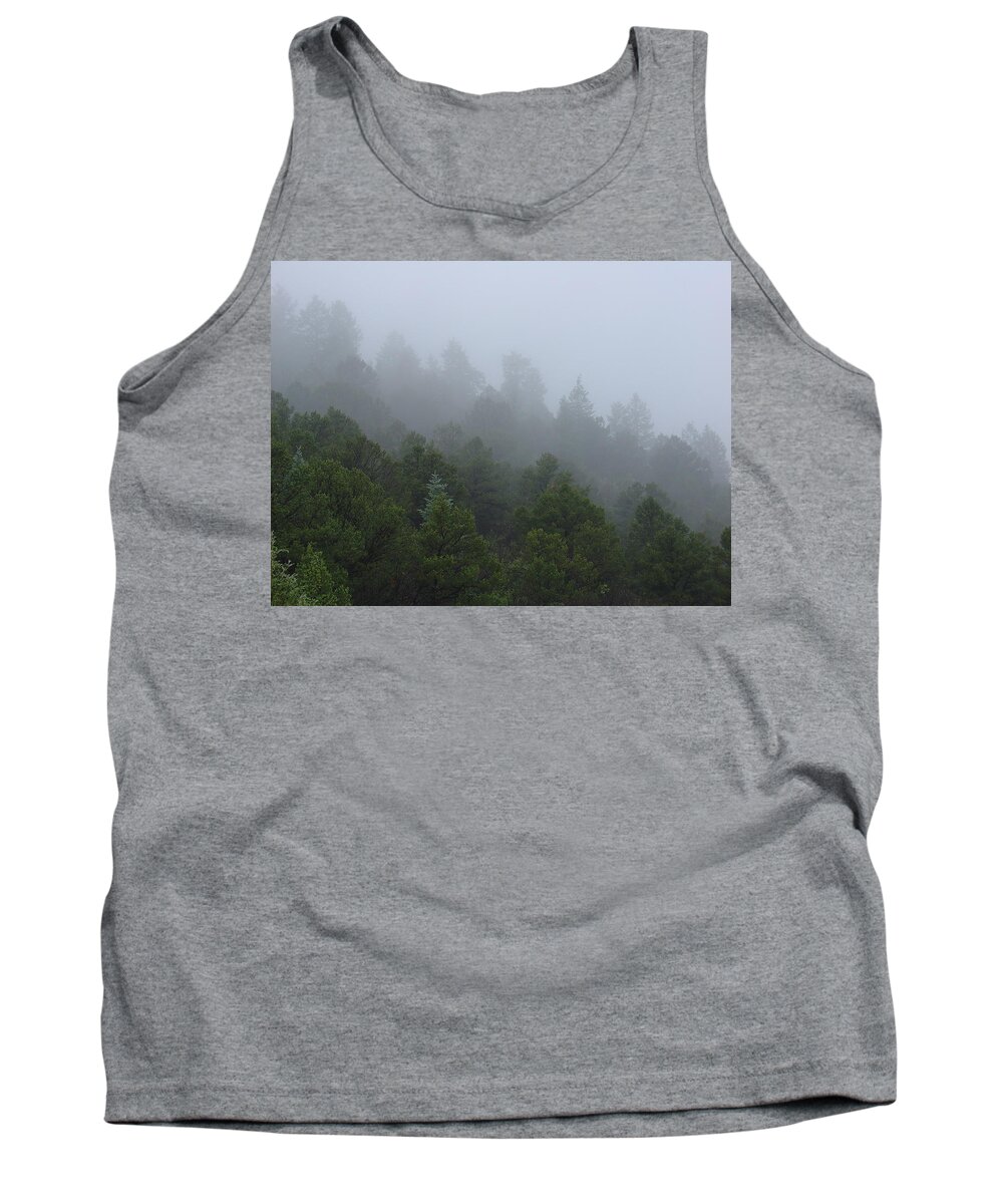 Mountain Tank Top featuring the photograph Misty Mountain Morning by Charles and Melisa Morrison